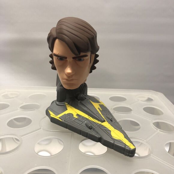 Star Wars Clone Wars 2008 McDonald's C-3PO Chewbacca Vader Toys Bobblehead Lot - Picture 6 of 9